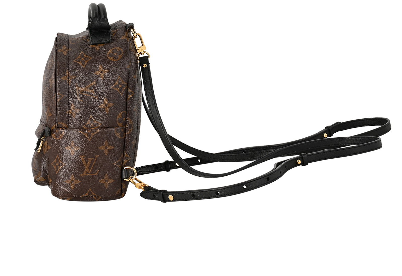 Mini Palm Springs, &pound;1,250, Handbags, Brown, Canvas, Bottom view